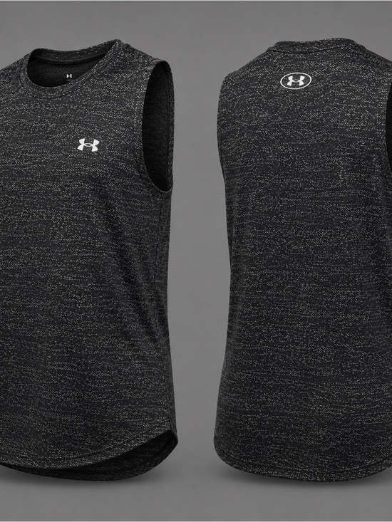 Under Armour Tops - Under Armour Women’s Black Heathered Athletic Tank Top